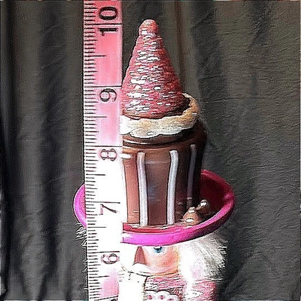Nutcracker Figurine‎ Pink & Brown Ice Cream & Chocolate